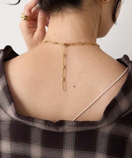 RIVE DROITE（リヴドロワ）の「【R.good（アールドットグッド）】オーバルチェーンネックレス（ネックレス・レディース・シルバー/ゴールド・FREE）」の9枚目の写真