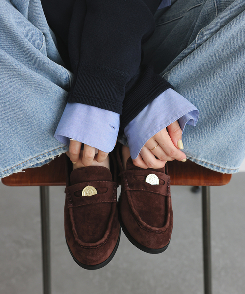 SLOBE IENA（スローブイエナ）の「《WEB限定/追加2》SLOBE コインローファー（ローファー・レディース・ブラウン・22.5cm/23cm/23.5cm/24cm/24.5cm）」の10枚目の写真