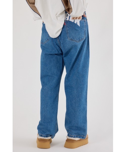 RODEO CROWNS WIDE BOWL（ロデオクラウンズワイドボウル）の「THRASHER ICON DENIMパンツ（デニムパンツ・レディース・ブラック/ブルー・LARGE/MEDIUM）」の12枚目の写真