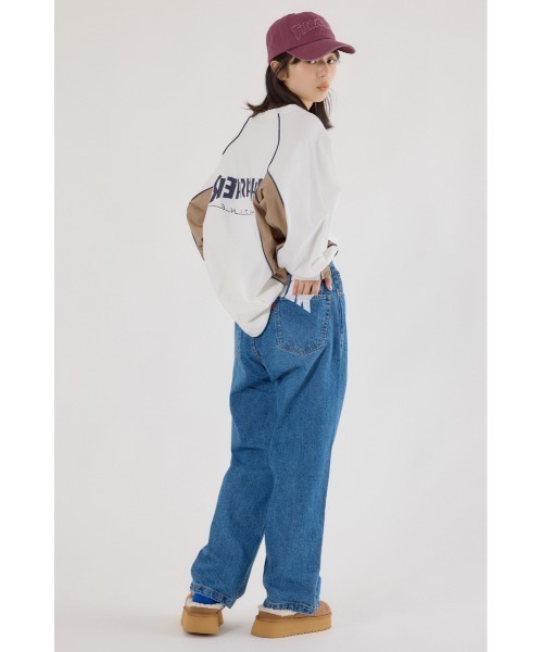 RODEO CROWNS WIDE BOWL（ロデオクラウンズワイドボウル）の「THRASHER ICON DENIMパンツ（デニムパンツ・レディース・ブラック/ブルー・LARGE/MEDIUM）」の15枚目の写真