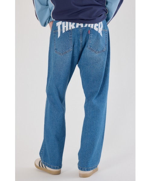 RODEO CROWNS WIDE BOWL（ロデオクラウンズワイドボウル）の「THRASHER ICON DENIMパンツ（デニムパンツ・レディース・ブラック/ブルー・LARGE/MEDIUM）」の17枚目の写真