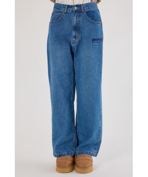 RODEO CROWNS WIDE BOWL（ロデオクラウンズワイドボウル）の「THRASHER ICON DENIMパンツ（デニムパンツ・レディース・ブラック/ブルー・LARGE/MEDIUM）」の19枚目の写真