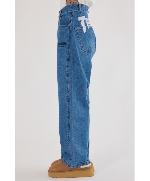 RODEO CROWNS WIDE BOWL（ロデオクラウンズワイドボウル）の「THRASHER ICON DENIMパンツ（デニムパンツ・レディース・ブラック/ブルー・LARGE/MEDIUM）」の20枚目の写真