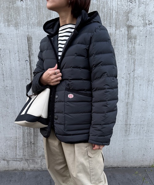 Vincent et Mireille(バンソンエミレイユ)の「【Vincent et Mireille】Stitchless down JKT(ダウンジャケット/コート・レディース・ベージュ/ブラック・34/36)」の6枚目の写真