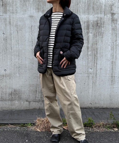 Vincent et Mireille(バンソンエミレイユ)の「【Vincent et Mireille】Stitchless down JKT(ダウンジャケット/コート・レディース・ベージュ/ブラック・34/36)」の9枚目の写真