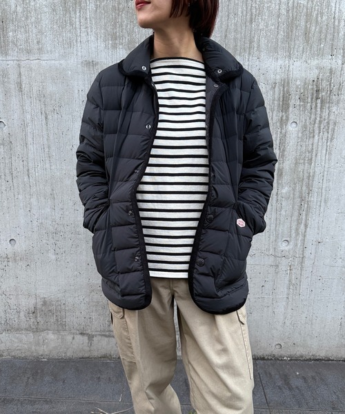 Vincent et Mireille(バンソンエミレイユ)の「【Vincent et Mireille】Stitchless down JKT(ダウンジャケット/コート・レディース・ベージュ/ブラック・34/36)」の7枚目の写真