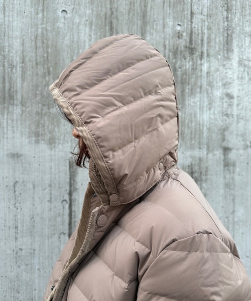 Vincent et Mireille(バンソンエミレイユ)の「【Vincent et Mireille】Stitchless down JKT(ダウンジャケット/コート・レディース・ベージュ/ブラック・34/36)」の16枚目の写真