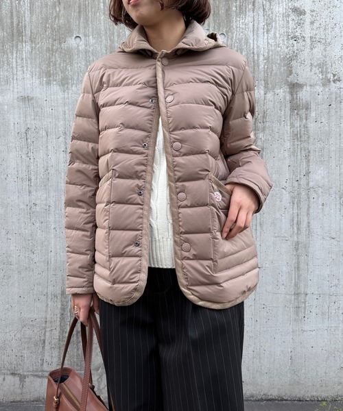 Vincent et Mireille(バンソンエミレイユ)の「【Vincent et Mireille】Stitchless down JKT(ダウンジャケット/コート・レディース・ベージュ/ブラック・34/36)」の14枚目の写真