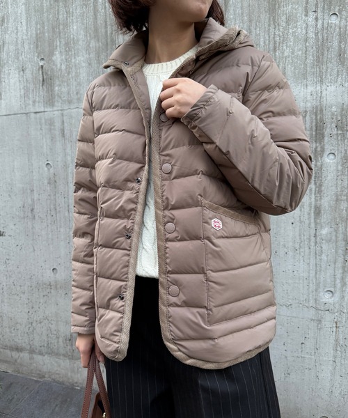 Vincent et Mireille(バンソンエミレイユ)の「【Vincent et Mireille】Stitchless down JKT(ダウンジャケット/コート・レディース・ベージュ/ブラック・34/36)」の12枚目の写真