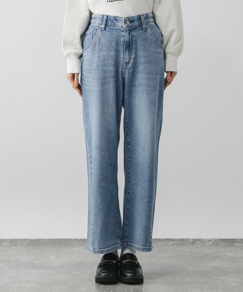 GLOBAL WORK（グローバルワーク）の「GOODデニムリラックスワイドパンツ/595403（デニムパンツ・レディース・ブルー/サックスブルー・SMALL/LARGE/MEDIUM）」の11枚目の写真