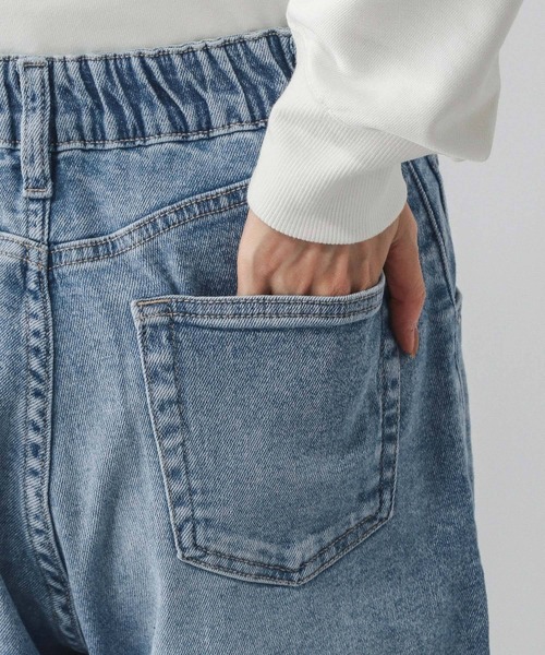 GLOBAL WORK（グローバルワーク）の「GOODデニムリラックスワイドパンツ/595403（デニムパンツ・レディース・ブルー/サックスブルー・SMALL/LARGE/MEDIUM）」の16枚目の写真