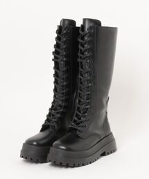 ARCHIVER（アーカイバ）の「【RES】ボリュームソール レースアップロングブーツ（ブーツ）」