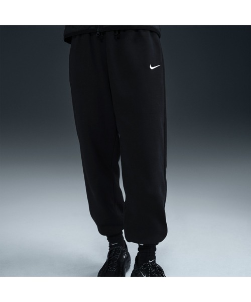 NIKE（ナイキ）の「NIKE/ナイキ W NSW PHNX FLC HR PANT 2（スウェットパンツ・メンズ・ブラック/ライトグレー・S/M/L/XL）」の2枚目の写真