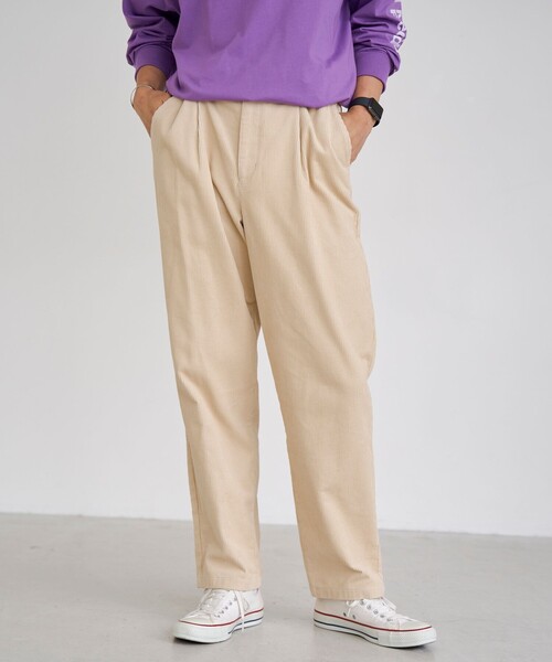 coen（コーエン）の「コーデュロイイージーパンツ（その他パンツ・メンズ・オリーブ/ナチュラル/ダークブラウン・S/M/L/XL）」の2枚目の写真