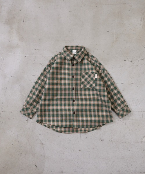Fluffy BROTHERS(フラッフィーブラザーズ)の「チェック長袖シャツ(大人サイズ)(シャツ/ブラウス・メンズ・グリーン/イエロー・L/M/XL)」の3枚目の写真