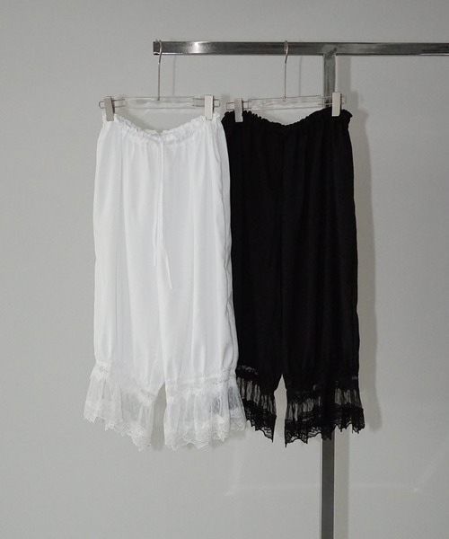 chuclla（チュクラ）の「レースヘムイージーワイドパンツ chw26s002（その他パンツ・レディース・ホワイト/ブラック・FREE）」の19枚目の写真