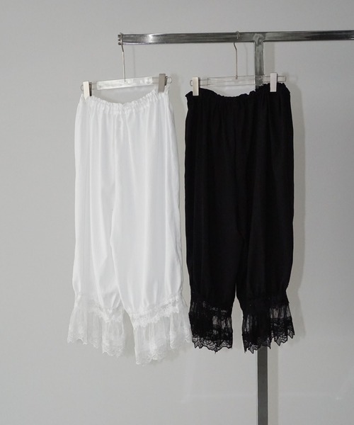 chuclla（チュクラ）の「レースヘムイージーワイドパンツ chw26s002（その他パンツ・レディース・ホワイト/ブラック・FREE）」の20枚目の写真