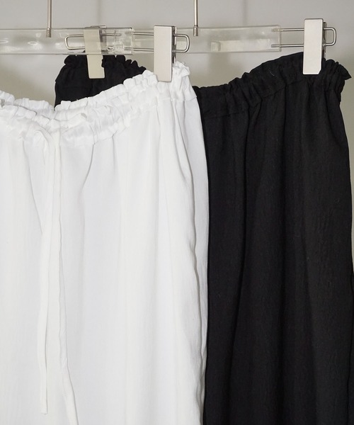 chuclla（チュクラ）の「レースヘムイージーワイドパンツ chw26s002（その他パンツ・レディース・ホワイト/ブラック・FREE）」の21枚目の写真