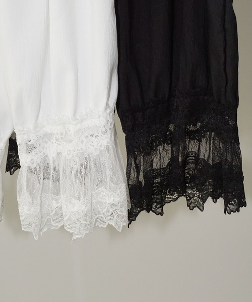 chuclla（チュクラ）の「レースヘムイージーワイドパンツ chw26s002（その他パンツ・レディース・ホワイト/ブラック・FREE）」の22枚目の写真