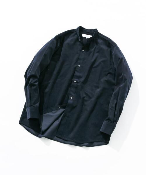 URBAN RESEARCH ROSSO MEN(アーバンリサーチロッソメン)の「アーバンリラックスコーデュロイバンドシャツ(シャツ/ブラウス・メンズ・ダークブラウン/ネイビー/チャコールグレー/アイボリー/ブラック/カーキ・SMALL/MEDIUM/LARGE/X-LARGE)」の15枚目の写真