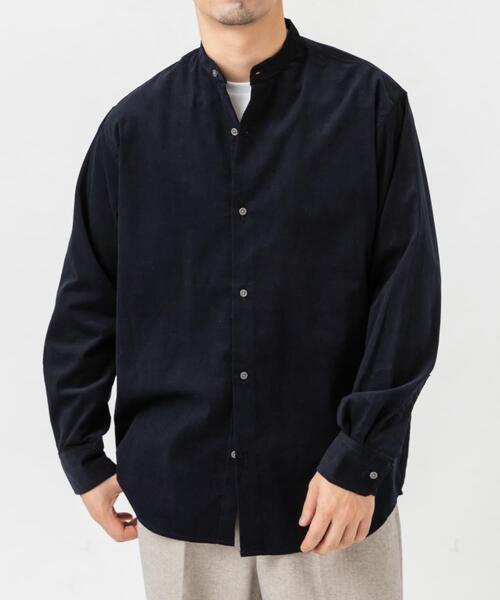 URBAN RESEARCH ROSSO MEN(アーバンリサーチロッソメン)の「アーバンリラックスコーデュロイバンドシャツ(シャツ/ブラウス・メンズ・ダークブラウン/ネイビー/チャコールグレー/アイボリー/ブラック/カーキ・SMALL/MEDIUM/LARGE/X-LARGE)」の13枚目の写真