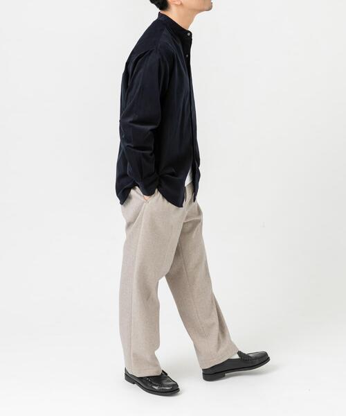 URBAN RESEARCH ROSSO MEN(アーバンリサーチロッソメン)の「アーバンリラックスコーデュロイバンドシャツ(シャツ/ブラウス・メンズ・ダークブラウン/ネイビー/チャコールグレー/アイボリー/ブラック/カーキ・SMALL/MEDIUM/LARGE/X-LARGE)」の10枚目の写真