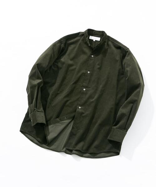URBAN RESEARCH ROSSO MEN(アーバンリサーチロッソメン)の「アーバンリラックスコーデュロイバンドシャツ(シャツ/ブラウス・メンズ・ダークブラウン/ネイビー/チャコールグレー/アイボリー/ブラック/カーキ・SMALL/MEDIUM/LARGE/X-LARGE)」の22枚目の写真