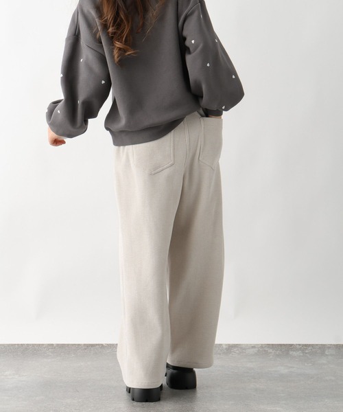 GLOBAL WORK（グローバルワーク）の「やわらかカコーデュロイワイド/599747（その他パンツ・キッズ・ピンク/アイボリー・130cm/140cm/150cm/160cm）」の7枚目の写真