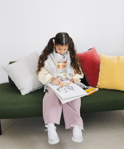 GLOBAL WORK（グローバルワーク）の「やわらかカコーデュロイワイド/599747（その他パンツ・キッズ・ピンク/アイボリー・130cm/140cm/150cm/160cm）」の19枚目の写真