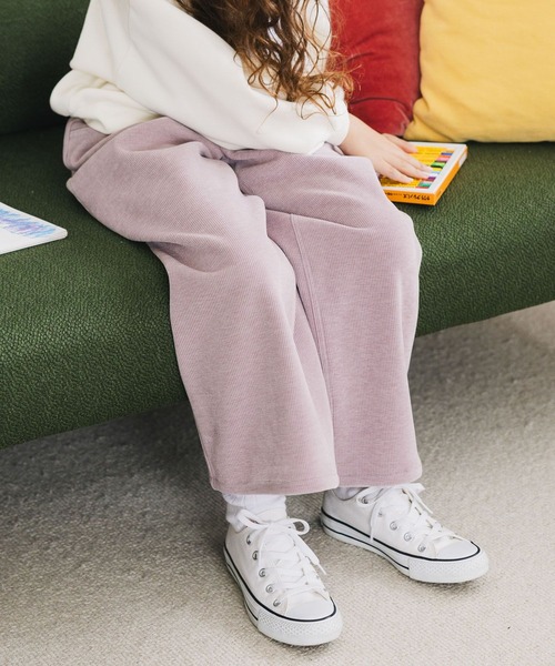 GLOBAL WORK（グローバルワーク）の「やわらかカコーデュロイワイド/599747（その他パンツ・キッズ・ピンク/アイボリー・130cm/140cm/150cm/160cm）」の22枚目の写真