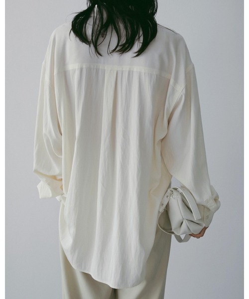 anuke（アンヌーク）の「Stitch Over Shirts（シャツ/ブラウス・レディース・チャコールグレー/クリーム/アイボリー・FREE）」の9枚目の写真