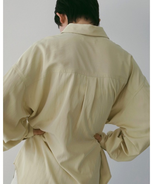 anuke（アンヌーク）の「Stitch Over Shirts（シャツ/ブラウス・レディース・チャコールグレー/クリーム/アイボリー・FREE）」の12枚目の写真