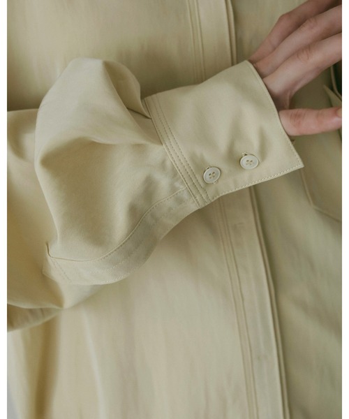 anuke（アンヌーク）の「Stitch Over Shirts（シャツ/ブラウス・レディース・チャコールグレー/クリーム/アイボリー・FREE）」の14枚目の写真
