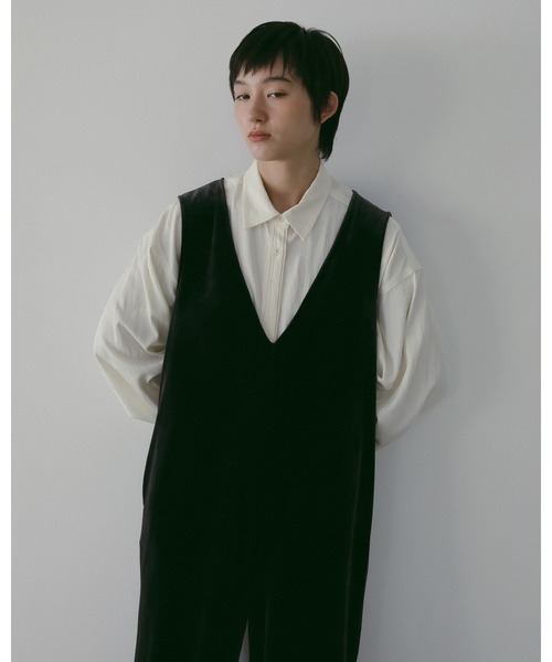 anuke（アンヌーク）の「Stitch Over Shirts（シャツ/ブラウス・レディース・チャコールグレー/クリーム/アイボリー・FREE）」の18枚目の写真