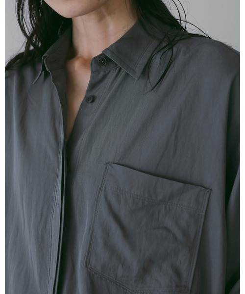 anuke（アンヌーク）の「Stitch Over Shirts（シャツ/ブラウス・レディース・チャコールグレー/クリーム/アイボリー・FREE）」の20枚目の写真