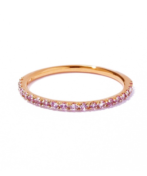 les bonbon(ルボンボン)の「【les bon bon】embrace pink sapphire ring/エンブレイス ピンクサファイア リング BOB804(リング・レディース・ゴールド・3/5/9/11/13/15 )」の2枚目の写真