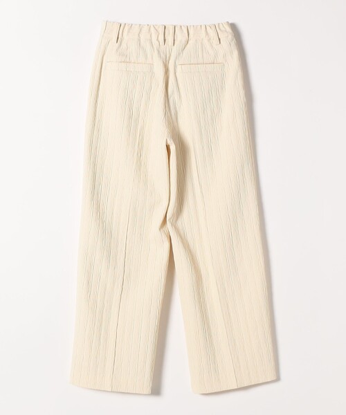 SHIPS any（シップス エニィ）の「SHIPS any:〈手洗い可能〉ジャカード タック セミワイド パンツ［NAVY BLUE］（その他パンツ・レディース・ネイビー/ナチュラル・36/38）」の18枚目の写真