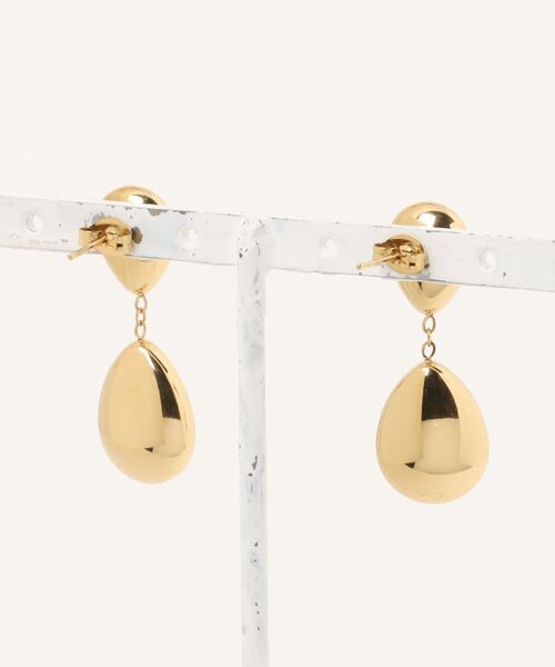 ieLS（イエルズ）の「金属アレルギー対応「ieLS」ステンレス　CZドロップピアス（ピアス（両耳用）・レディース・ゴールド・ONE SIZE）」の4枚目の写真