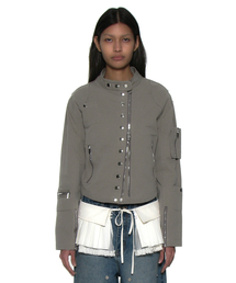 PARTIMENTO WOMEN（パルティメントウィメン）の「ライトコットンバイカージャケット_ベージュ（その他アウター）」