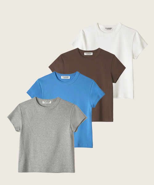 TTUDEMENT（トュードメント）の「[7COLORS] 50s EMBROIDERED T-SHIRT（Tシャツ/カットソー・レディース・ホワイト/ブラウン/ブルー/スカイブルー/ブラック/グレー/レッド・SMALL/MEDIUM）」の13枚目の写真