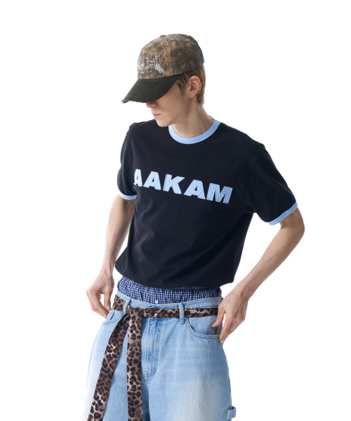 AAKAM(アーカム)の「Logo Patch Ringer Top (Black-Sky Blue)(Tシャツ/カットソー・レディース・その他・2/1)」の7枚目の写真