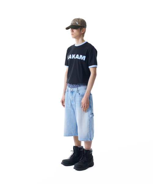 AAKAM(アーカム)の「Logo Patch Ringer Top (Black-Sky Blue)(Tシャツ/カットソー・レディース・その他・2/1)」の9枚目の写真