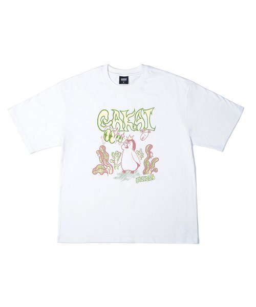 GAKKAI UNIONS(ガッカイユニオンズ)の「ヒドゥンキャッチ 半袖Tシャツ ホワイト(Tシャツ/カットソー・レディース・その他・MEDIUM/LARGE)」の2枚目の写真