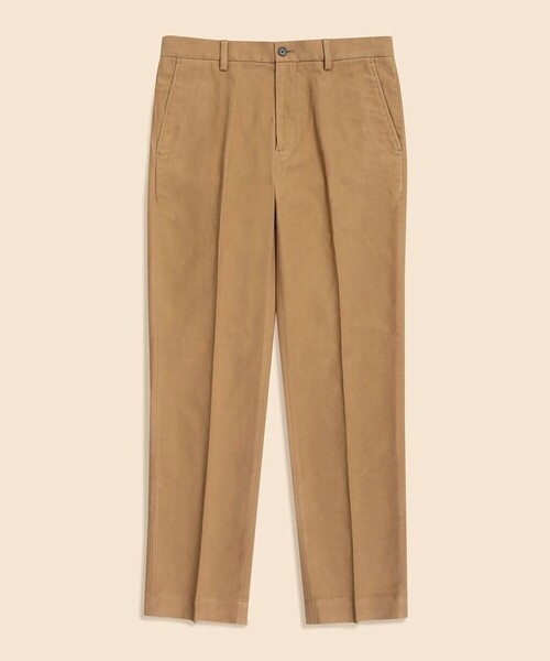 BROOKS BROTHERS（ブルックスブラザーズ）の「コットン　ブラッシュドツイル　プレーンフロントパンツ　Regular（チノパンツ・メンズ・ネイビー/ベージュ・32inch/30inch/34inch/36inch/31inch/33inch/35inch/38inch）」の2枚目の写真