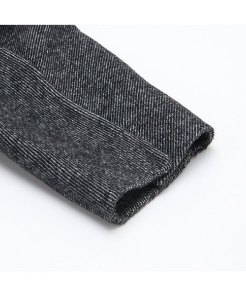 LAP(ラップ)の「(ハンド) スリムAラインロングコート AQ4WTA72(ダッフルコート・レディース・ブラック/チャコール・SMALL/MEDIUM)」の3枚目の写真