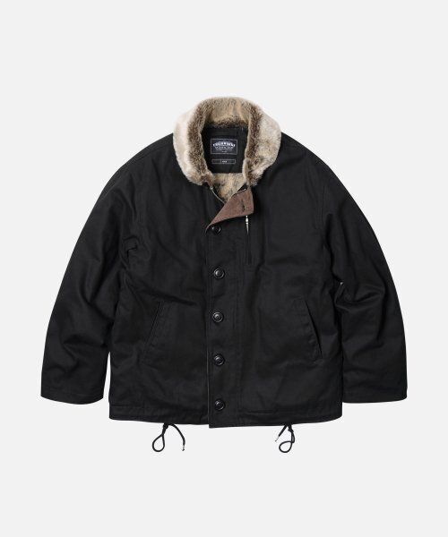 FRIZMWORKS(フリズムワークス)の「EDGAR N-1 DECK JACKET _ BLACK(ダウンジャケット/コート・メンズ・その他・MEDIUM/LARGE/X-LARGE/SMALL)」の2枚目の写真