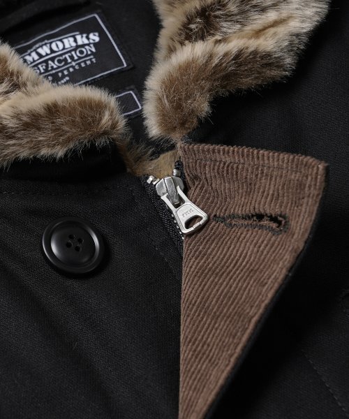 FRIZMWORKS(フリズムワークス)の「EDGAR N-1 DECK JACKET _ BLACK(ダウンジャケット/コート・メンズ・その他・MEDIUM/LARGE/X-LARGE/SMALL)」の6枚目の写真