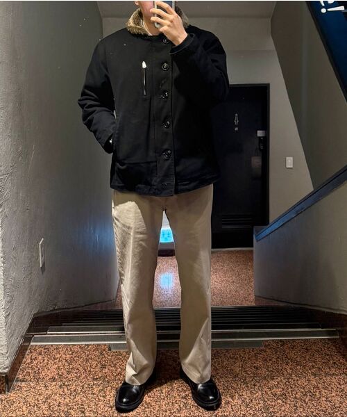 FRIZMWORKS(フリズムワークス)の「EDGAR N-1 DECK JACKET _ BLACK(ダウンジャケット/コート・メンズ・その他・MEDIUM/LARGE/X-LARGE/SMALL)」の9枚目の写真