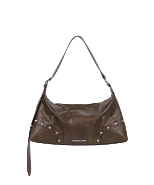 IUGAMAKARAS（イウガマカラス）の「Studded Hobo Bag (Brown)（ショルダーバッグ・レディース・その他・FREE）」の10枚目の写真