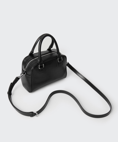 MUSINSA STANDARD WOMAN（ムシンサスタンダードウーマン）の「ミニボウリングバッグ [ブラック]（ショルダーバッグ・レディース・その他・FREE）」の3枚目の写真